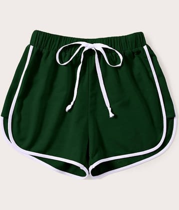 vivient Cotton Blend Hot Pants - Green