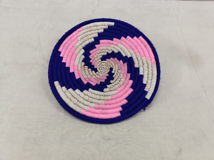 Handwoven Coaster - Spiral Design