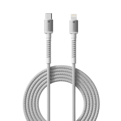 Portronics Konnect X Type C to 8-Pin 27W Fast Charging Cable, Premium TPE Material, Support to All Lightning Devices 1M Length