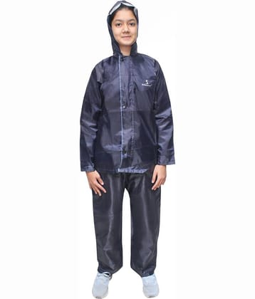 Goodluck Polyester Raincoat Set - Black