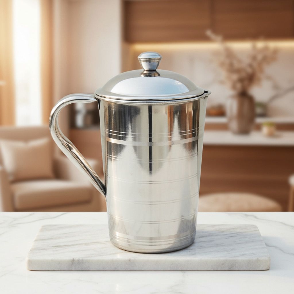 Stainless Steel Jug No. 4 Code 521 1.6 Liter Water Pitcher (SMAS056 D)