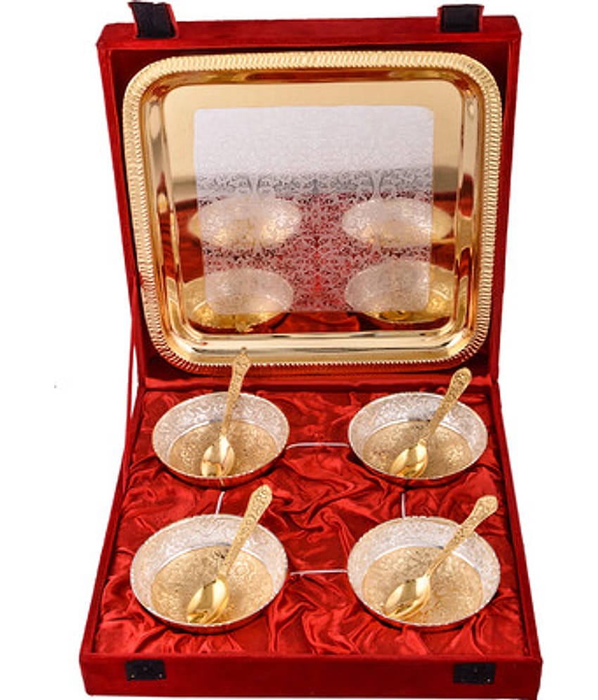 Arsalan Silverplated Gold/Silver Plated Gift Item - Pack of 9