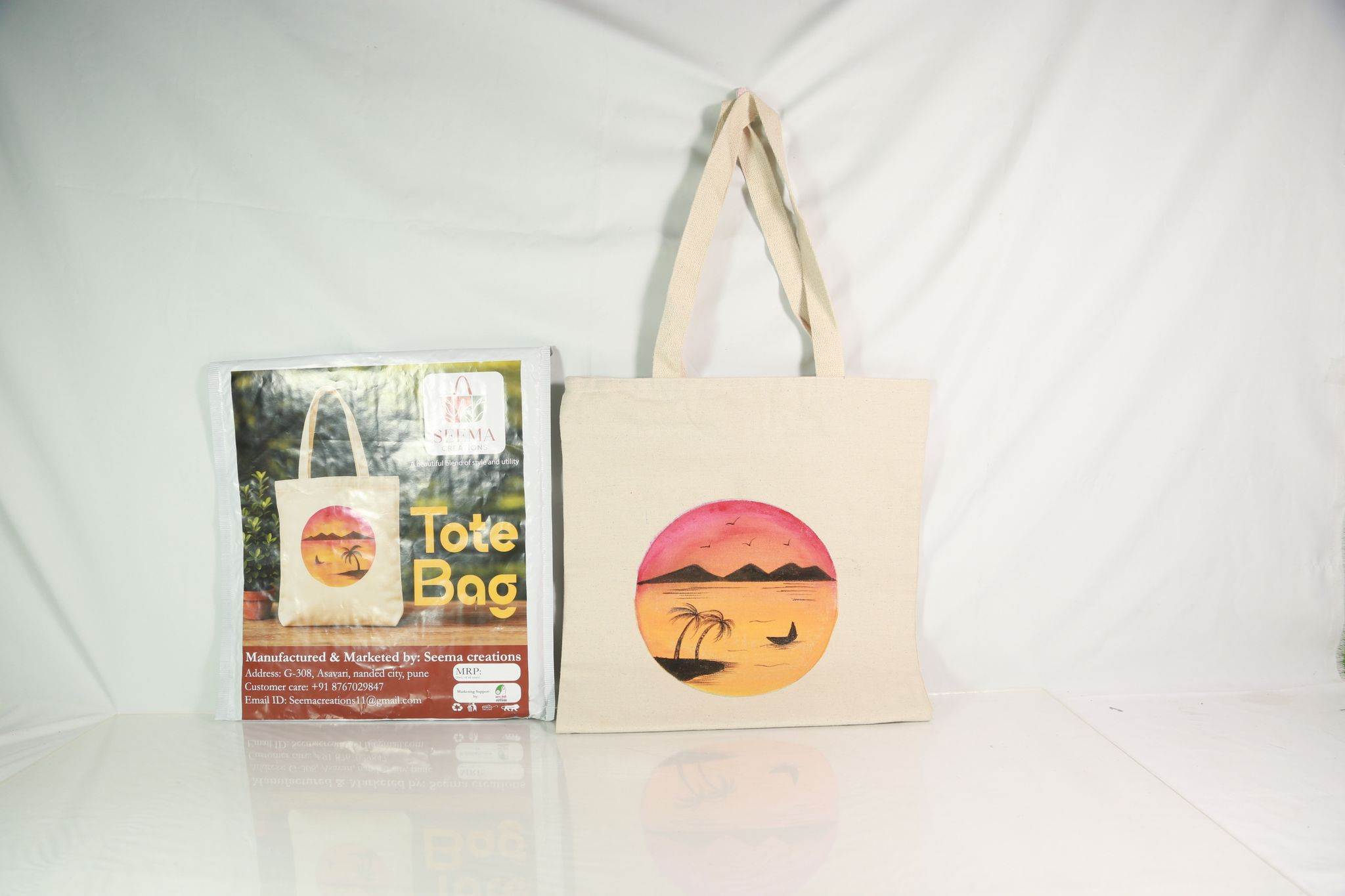 Handcrafted Tote Bag | Reusable & Eco-Friendly Everyday Carry Bag