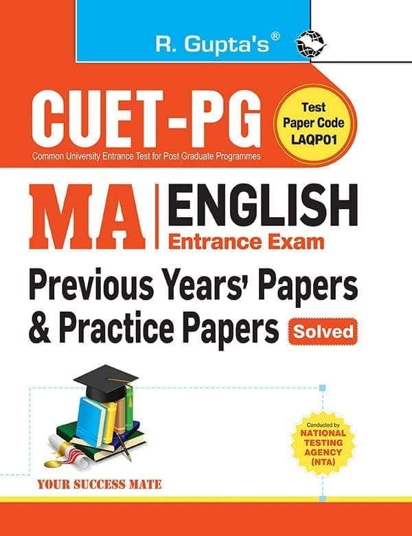 CUET-PG: MA English – Previous Years’ Papers & Practice Papers (Solved) (R-2681)