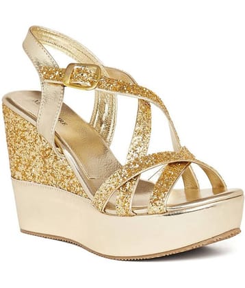 MARC LOIRE - Gold Women's Wedges Heels