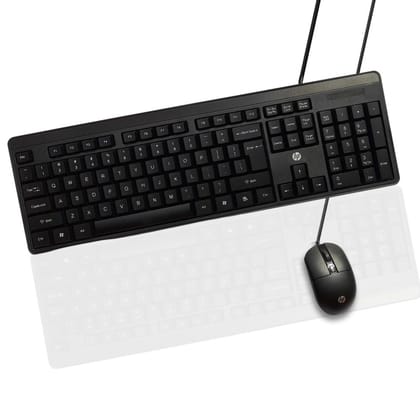 HP KM150 Wired Keyboard and Mouse Combo Full-Size Keyboard, 1600 DPI Ergonomic Optical Sensor Mouse, Instant USB Plug-and-Play, 12 Shortcut Keys, Adjustable Slope Keyboard HP KM150 Wired Keyboard and Mouse Combo Full-Size Keyboard, 1600 DPI Ergonomic Optical Sensor Mouse, Instant USB Plug-and-Play, 12 Shortcut Keys, Adjustable Slope Keyboard
