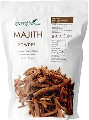 Swasth Arogya Majith Powder - 1 Pack Of Fresh Majith Powder (100g)