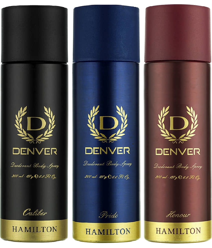 Denver Caliber, Pride & Honour Deo for Men - 200ML Each (Pack Of 3)