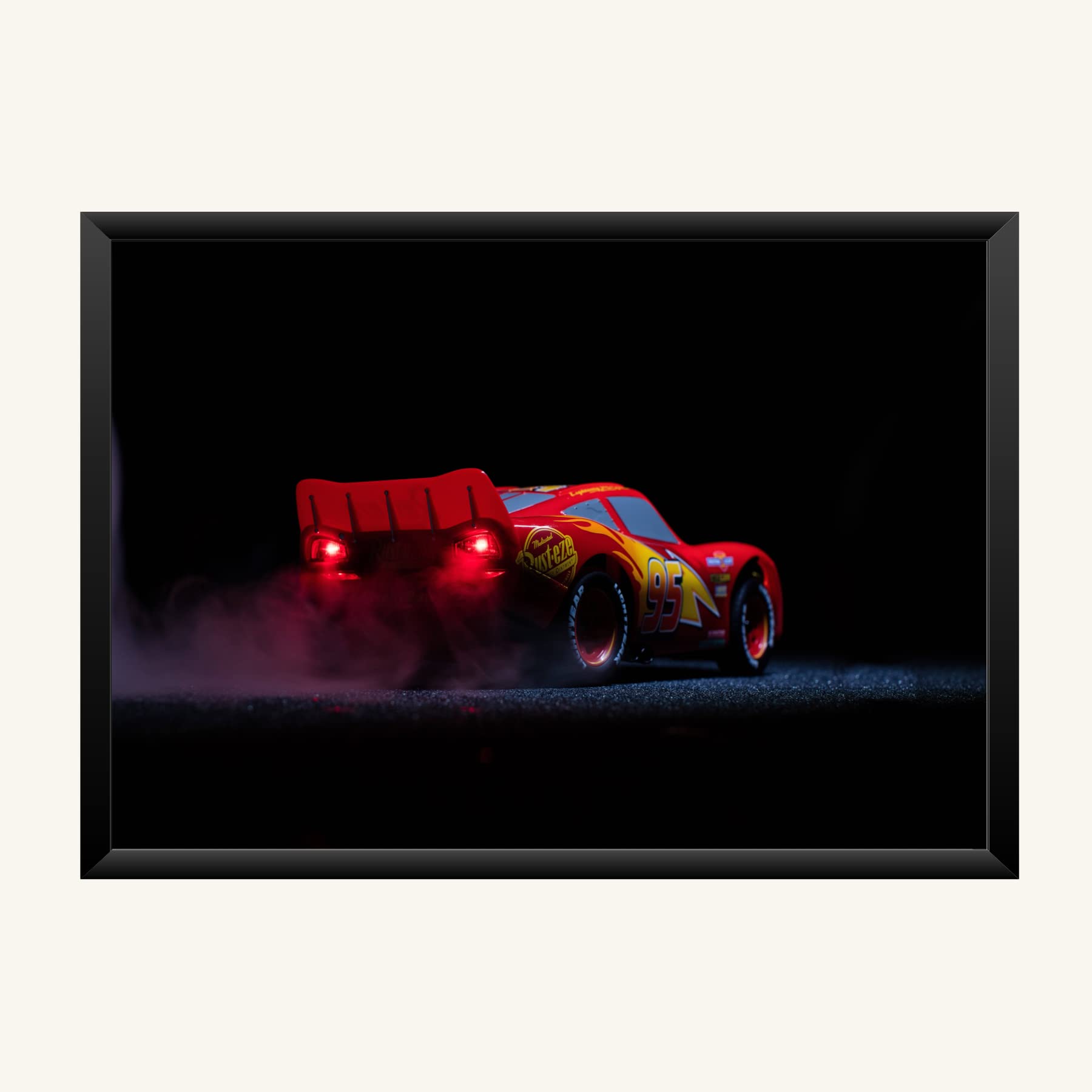 NOKKES Lightning Mcqueen Photo Frame Poster 8X12inch Photo Mate Paper Wall Decoration For Home Office Wall Photo Frame Poster