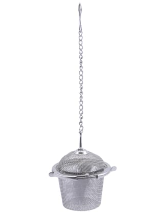NATURALLYOURS Stainless Steel Tea Strainer - Filter Infuser for Tea Loose Leaf, Coffee, Soup, Juice | Food Grade 304 Silver Kitchen Cooking Diffuser Easy to Clean Durable NATURALLYOURS Stainless Steel Tea Strainer - Filter Infuser for Tea Loose Leaf, Coffee, Soup, Juice | Food Grade 304 Silver Kitchen Cooking Diffuser Easy to Clean Durable