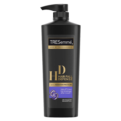 Tresemme Hair Fall Defense Pro Collection Shampoo - With Keratin Protein, Upto 97% Less Hair Breakage After 1 Wash, 580 Ml Bottle