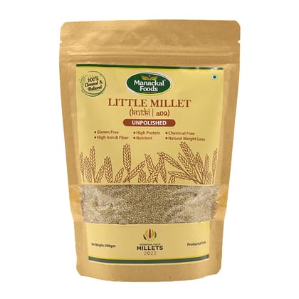 Little Millet Whole Grain 500g | Natural & Unpolished Gluten-Free Superfood | High Fibre, Protein & Iron | Healthy Millet Rice Alternative Little Millet Whole Grain 500g | Natural & Unpolished Gluten-Free Superfood | High Fibre, Protein & Iron | Healthy Millet Rice Alternative
