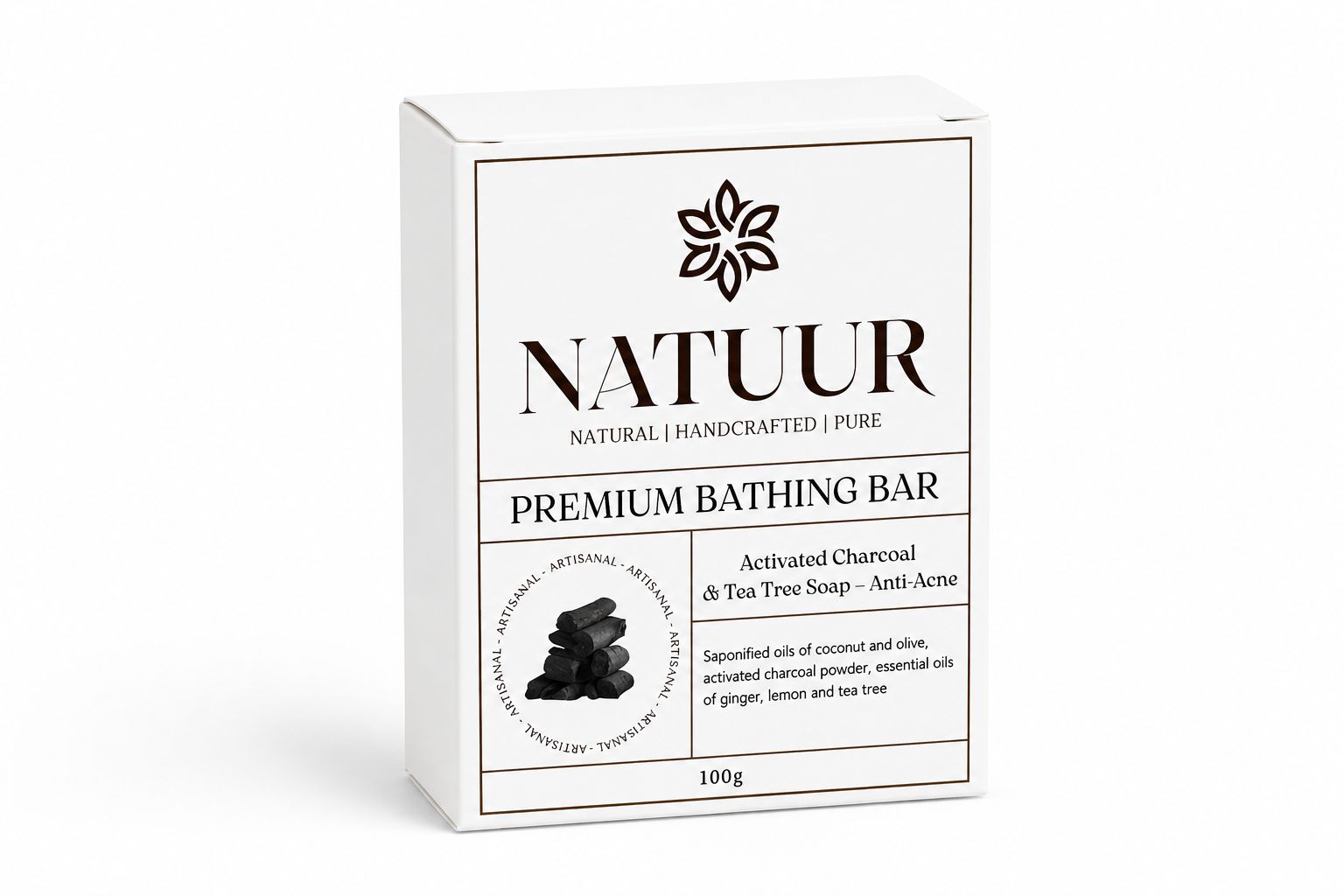 NIGHT SKY DAILY Tea Tree, Ginger and Lime Premium Bathing Bar Clean. Clear. Fresh