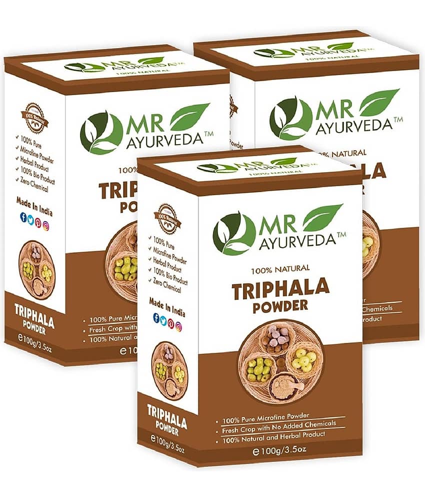 MR Ayurveda Triphala Powder Hair Scalp Treatment 300 g Pack of 3