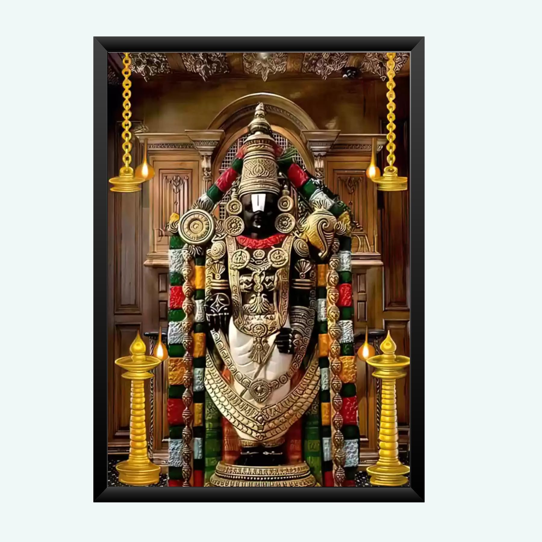 NOKKES tirupati blalaji Venkateswara tirupati blalaji Photo Frames Religious Photo frame 5X7 Inch Photo Frame_AQW50