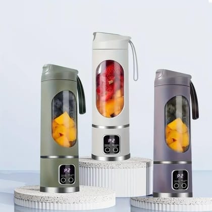 Portable Juicer Blender | Electric Juicers Fruit Mixers USB Rechargeable Smoothie Mini Blender Personal Juicer With 1300 Mah Rechargeable Battery | Smoothie Juicer (Random Color)
