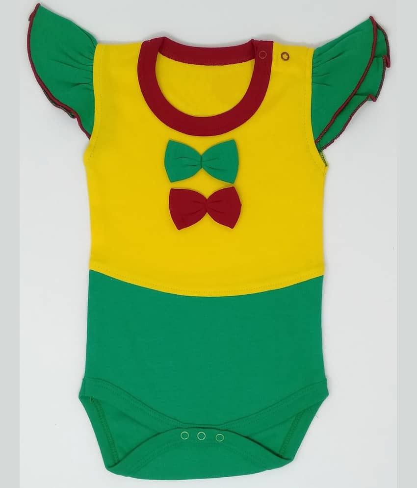 Kaboos  yellow & Green Bodysuit