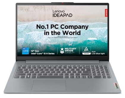 Lenovo IdeaPad Slim 3, Intel Core i3-1305U, 13th Gen, 8GB RAM, 512GB SSD, FHD, 15.6"/39.6cm, Windows 11, MS Office 2021, Arctic Grey, 1.62Kg, 82X700C8IN, Alexa Built-in, 3 Month Game Pass Laptop