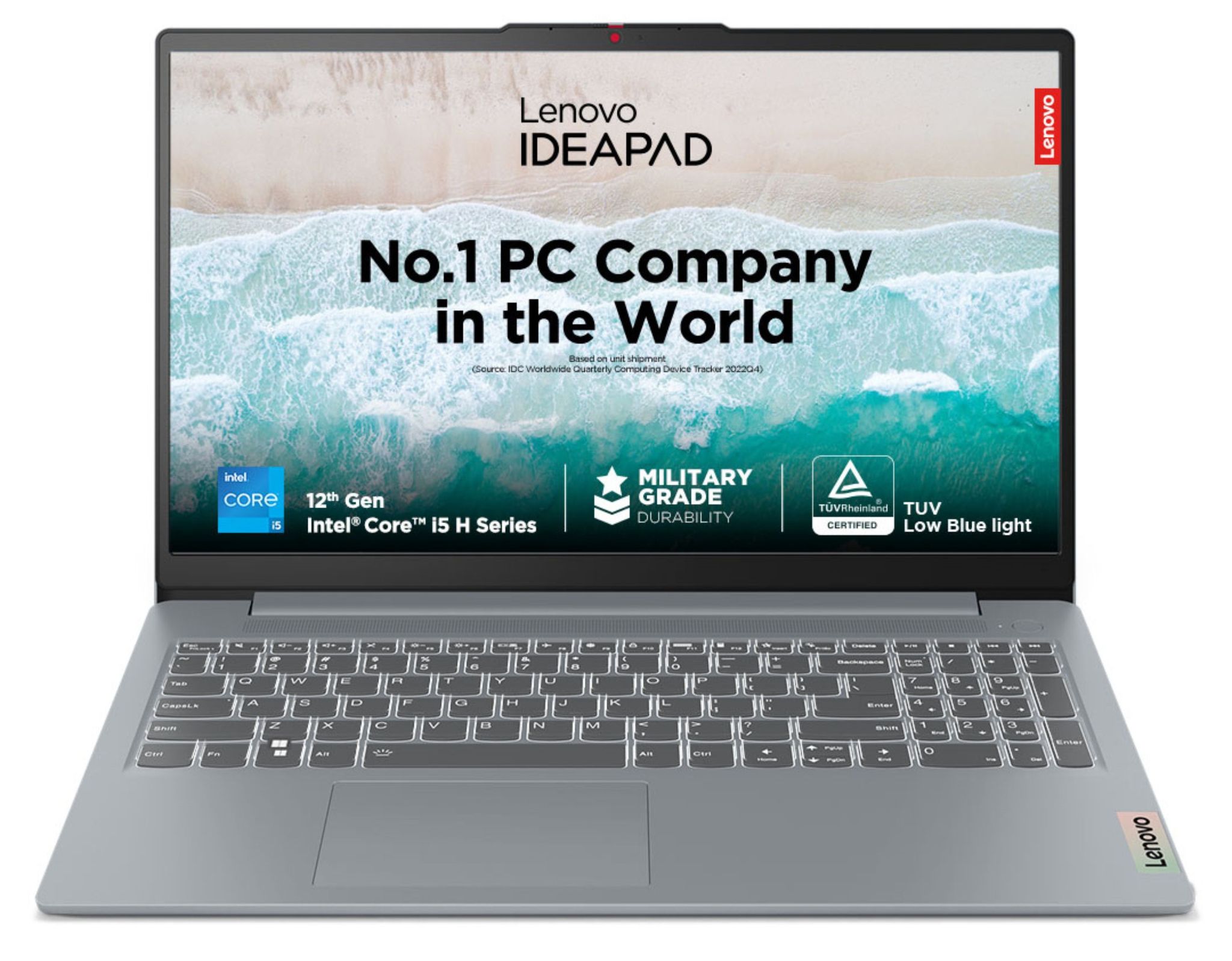 Lenovo IdeaPad Slim 3, Intel Core i3-1305U, 13th Gen, 8GB RAM, 512GB SSD, FHD, 15.6"/39.6cm, Windows 11, MS Office 2021, Arctic Grey, 1.62Kg, 82X700C8IN, Alexa Built-in, 3 Month Game Pass Laptop