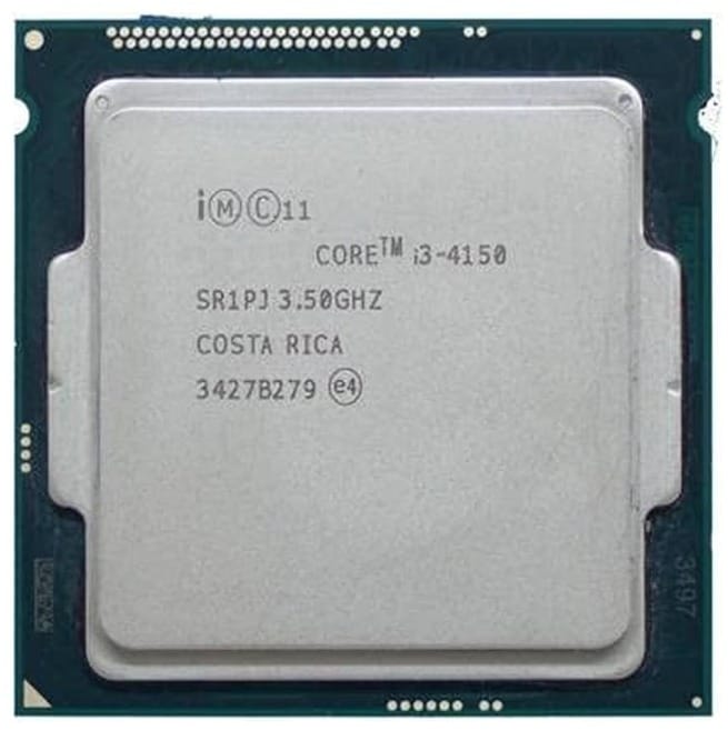 Intel Core i3 4130/4150/4160/4170/4330/4340/4350/4360/4370 4th Generation, 2.9 GHz Upto 3.8 GHz, LGA 1150 Socket, 2 Cores, 4 Threads, 3/4 MB Cache, Desktop Processor, 1 Year Warranty (Silver)