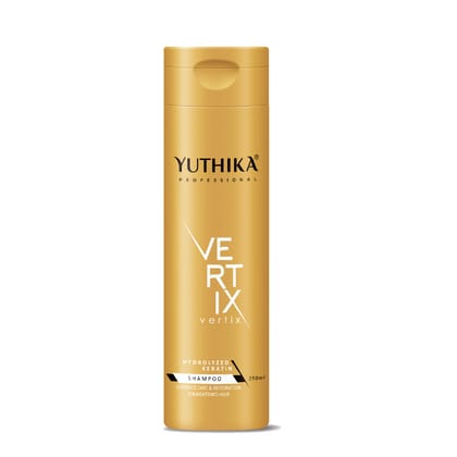 Yuthika Professional Vertix Hydrolyzed Keratin Post Care Shampoo 250ml, Protects Hair After Chemical Treatments