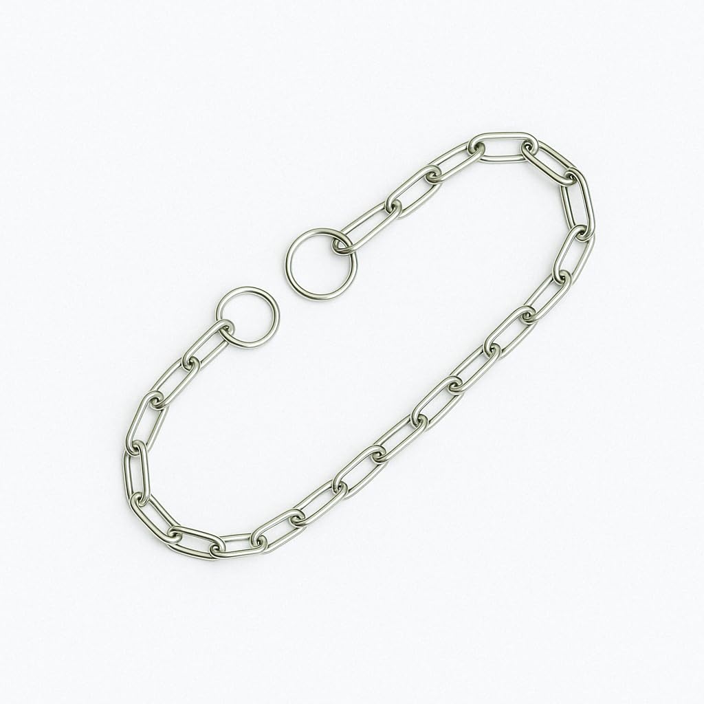 Chain for Locking Gate (3 Feet) � Heavy Duty Stainless Steel Lock Chain � 4 mm Thick x 92 cm Long � Silver Polished Finish � Ideal for Doors, Gates, Bikes and Luggage Security