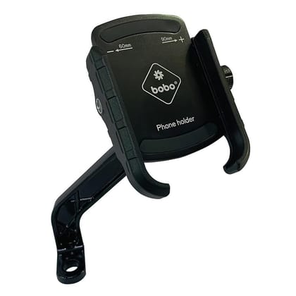 BOBO BM4M Jaw-Grip Mirror Mount Waterproof Bike/Motorcycle/Scooter Mobile Phone Holder Mount, Ideal for Maps and GPS Navigation (Black) BOBO BM4M Jaw-Grip Mirror Mount Waterproof Bike/Motorcycle/Scooter Mobile Phone Holder Mount, Ideal for Maps and GPS N