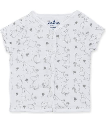 Juscubs Pack of 1 Unisex for Baby Cotton T-Shirt ( White )