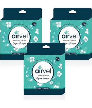 Airvel Bathroom Air Freshener Blocks Jasmine Fragrance for Home & Office Use 75g ( Pack of 3 )