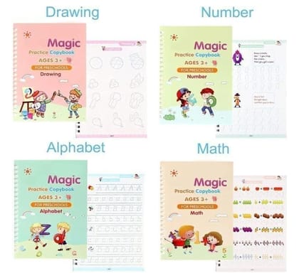 3D Groove Magic Book Calligraphy Set (Packof 4) 3D Groove Magic Book Calligraphy Set (Packof 4)