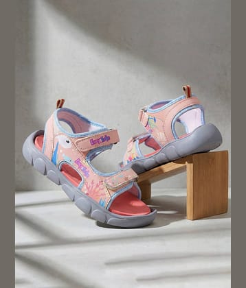 Liberty Lucy & Luke HOPNPLAY-E Pink Casual Flat Sandal for Kids
