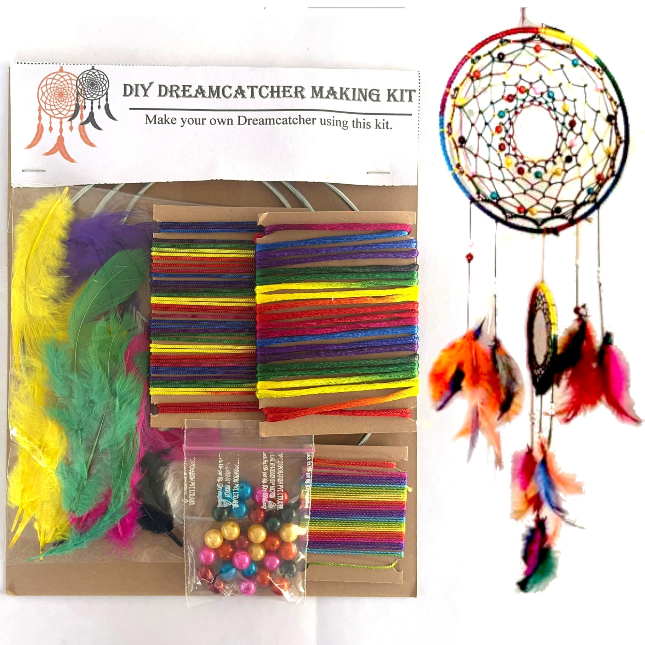 The Brown Box� DIY Dream Catcher Making Kit,Craft Kit,Art and Craft Kit,Craft Kit for Girls 9-12,Art and Craft Kit for Adults,Birthday Gift,Return Gift, Christmas Gift,