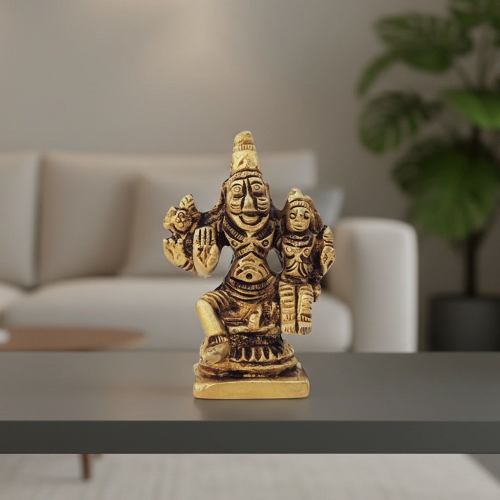 Brass Narsingh Bhagwan Idol – Handmade Narasimha Dev Brass God Statue, Height : 2.2 Inch (BSMAS1286 B)