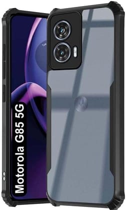 PLUGTECH Slim Shockproof Case | Matte Black Soft | Drop Protection | Precise Cutouts | Premium Mobile Cover for Moto G85