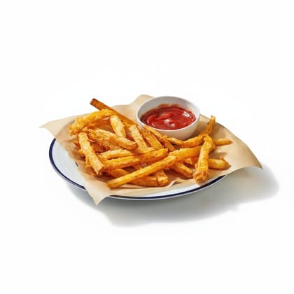 Crispy Golden Potato Fries with Tomato Dip - 5 kg - One pack of frozen fries with dip
