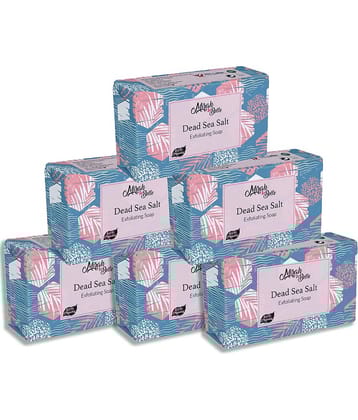 Mirah Belle Organic Dead Sea Salt Exfoliating Soap 125 g Pack of 6