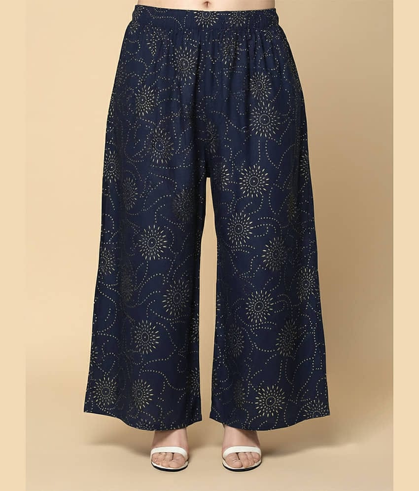 LYRA Women Rayon Printed Palazzos ( Multicolor 4 )