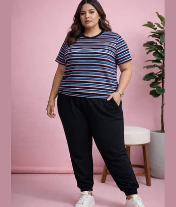 AUSTIVO Women Top With Trousers Co-Ord Set ( Blue )