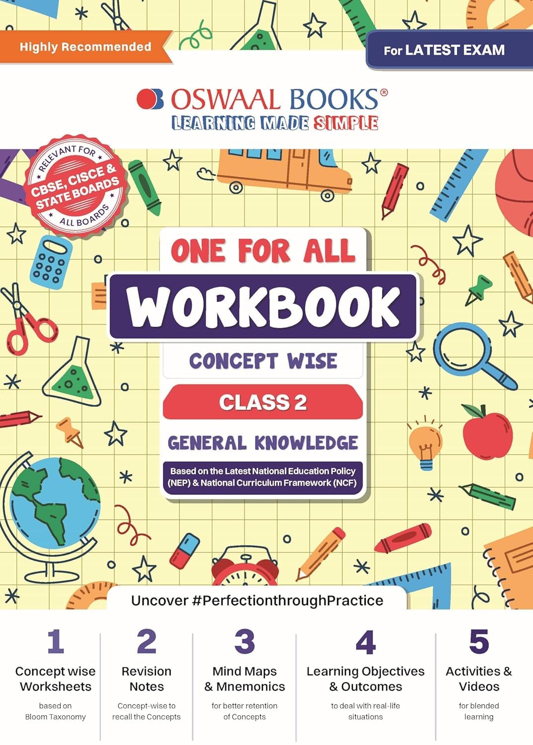 OSWAAL CBSE ONE FOR ALL WORKBOOK GENERAL KNOWLEDGE CLASS 2 CONCEPT WISE CBSE BASED QUESTIONS [Paperback] oswaal