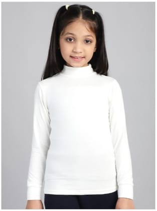 Baawri Girls Solid High Neck Top Baawri Girls Solid High Neck Top