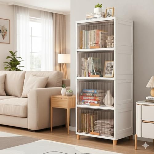 mechdel Plastic Rack/Kitchen Cupboard/Cupboard Rack/Stackable Rack/Wardrobe for Clothes/Multipurpose