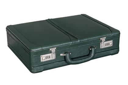 BRAND LEATHER Luxury Top Grain Genuine Leather Expandable Briefcase (PINE GREEN) BRAND LEATHER Luxury Top Grain Genuine Leather Expandable Briefcase (PINE GREEN) - PINE GREEN / L