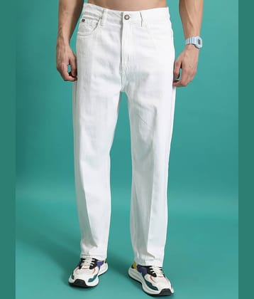 Highlander Relaxed Solid Men's Jeans - White ( Pack of 1 )