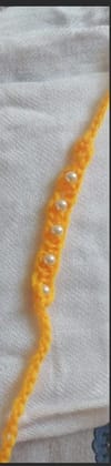 Crochet Pearl Rakhi