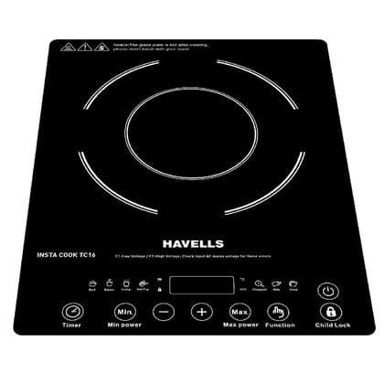 Havells Insta Cook TC16 1600W Induction Cooktop Black