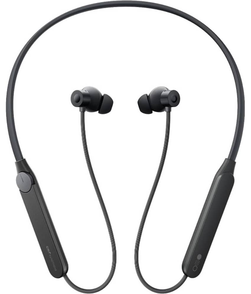 UBON BT-5100 On Ear Bluetooth Neckband 10 Hours Playback IPX4(Splash & Sweat Proof) Active Noise cancellation -Bluetooth Black