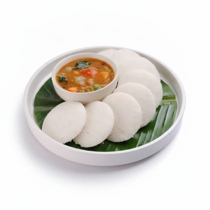 Ready to Eat Idli with Sambar - 250 gm - One container of ready to eat idli with sambar