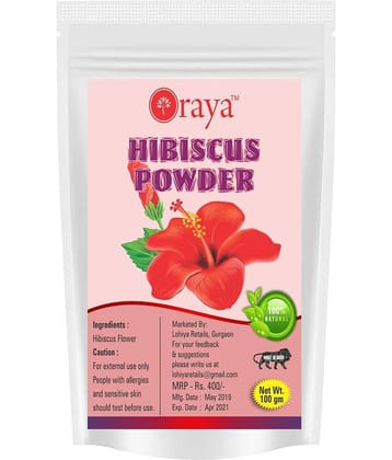 ORAYA 100% Natural Hibiscus Powder(100 gms) Face Pack 100 gm