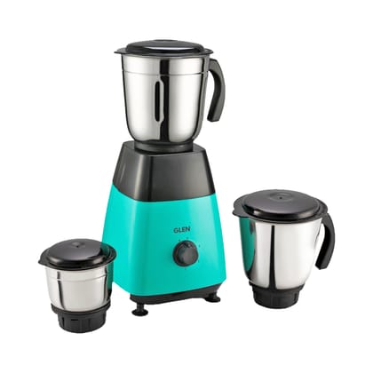 Mixer Grinder 500W with 3 Stainless Steel Liquidiser, Grinder and Chutney Jars - Black & Green (4023)