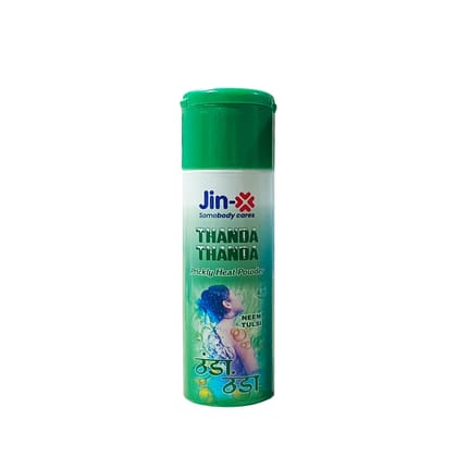 Jin-x Thanda Thanda Neem Tulsi Prickly Heat Powder (50gm)